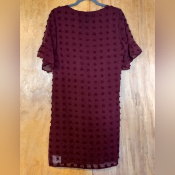 NWT Chiffon Swiss Dot Mini Dress - Picture 2 of 8
